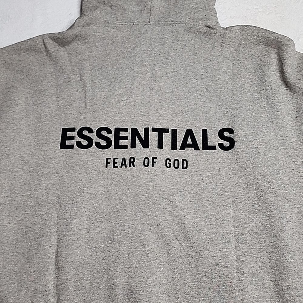 NWT Fear of God Essentials Dark Oatmeal Hoodies - Picture 7 of 10
